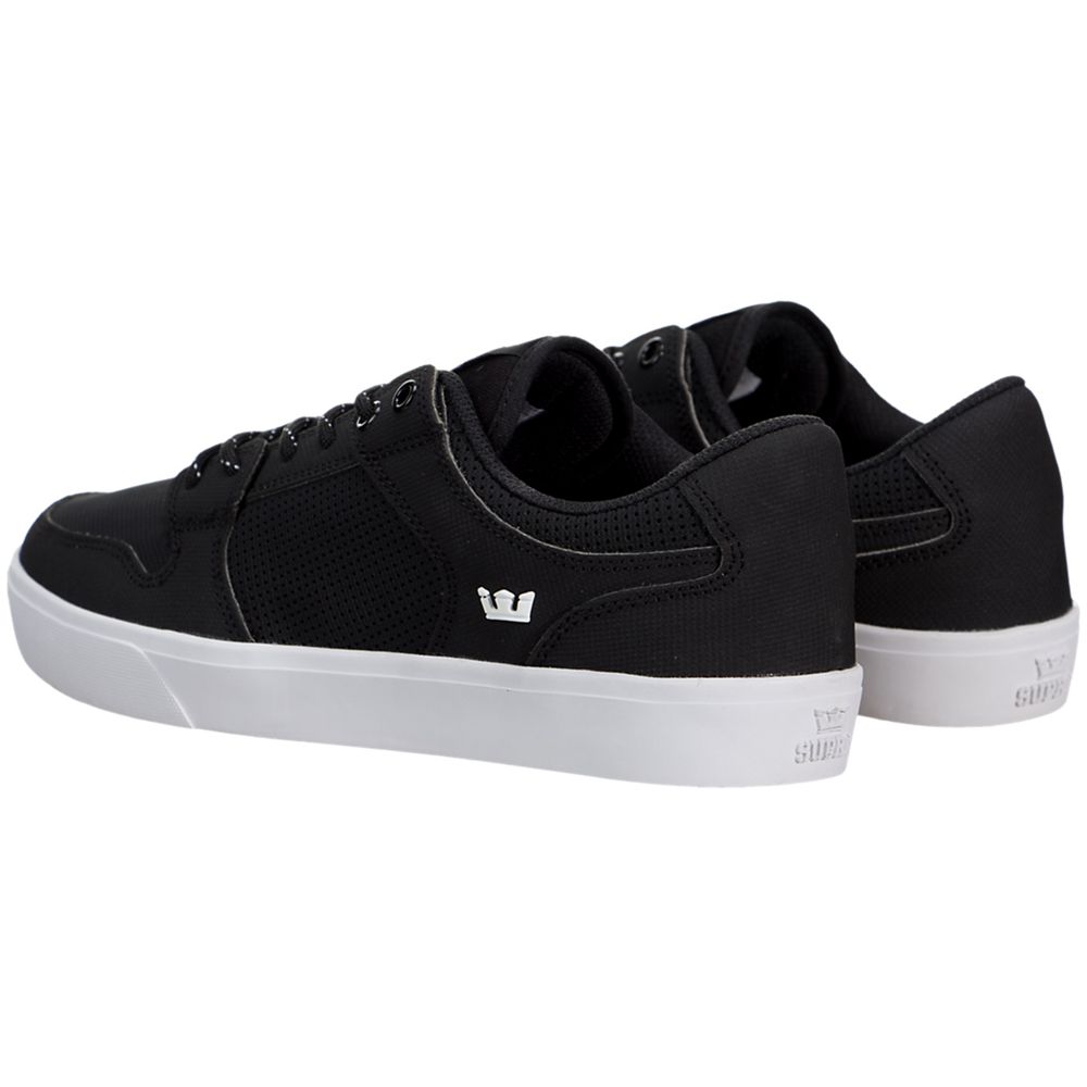 Baskets Basses Supra Vaider LC Noir Black/White Homme | ZRO-37585058